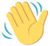 hand waving icon