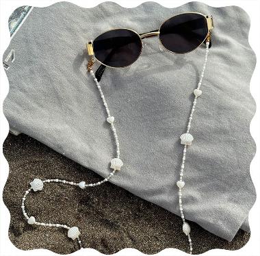 sea shell beaded glasses chains